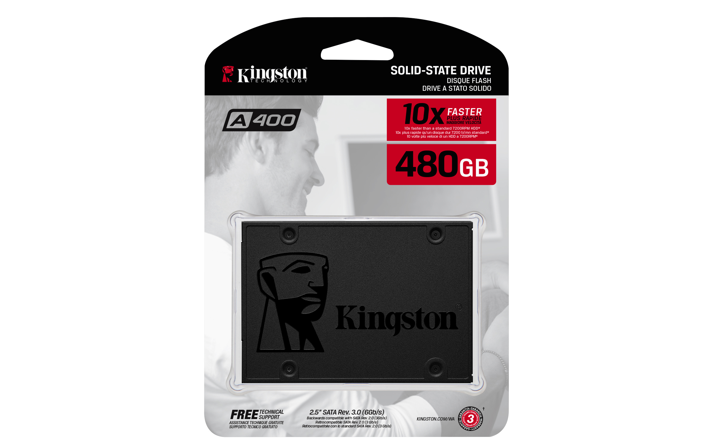 Disco Duro Estado Sólido 120GB-480GB Kingston A400